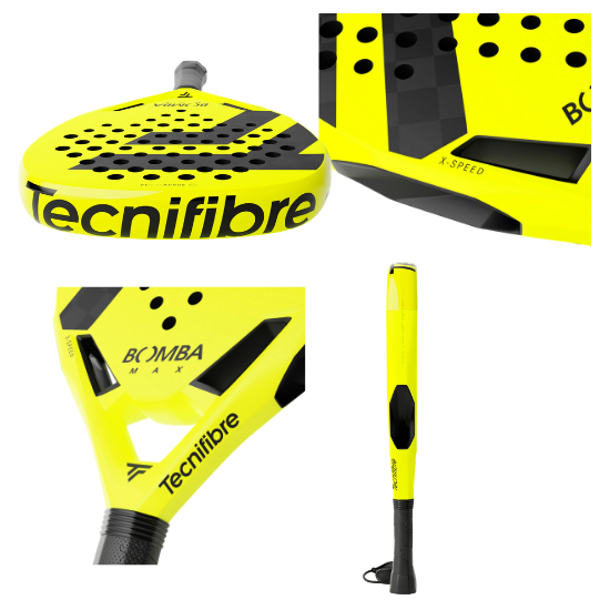 Tecnifibre BOMBA Max 365 Diamond V1 Padel Racket(16BOMBMAX6) - Image 4