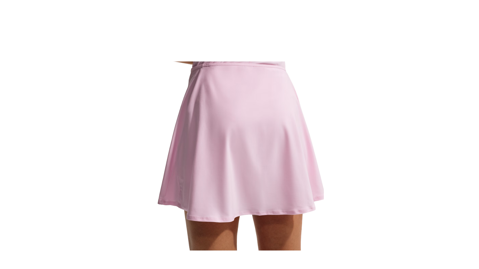 Ladies Dri-FIT Mid-Rise Flouncy Skirt (NIKET027) Pink Foam/White - Image 3