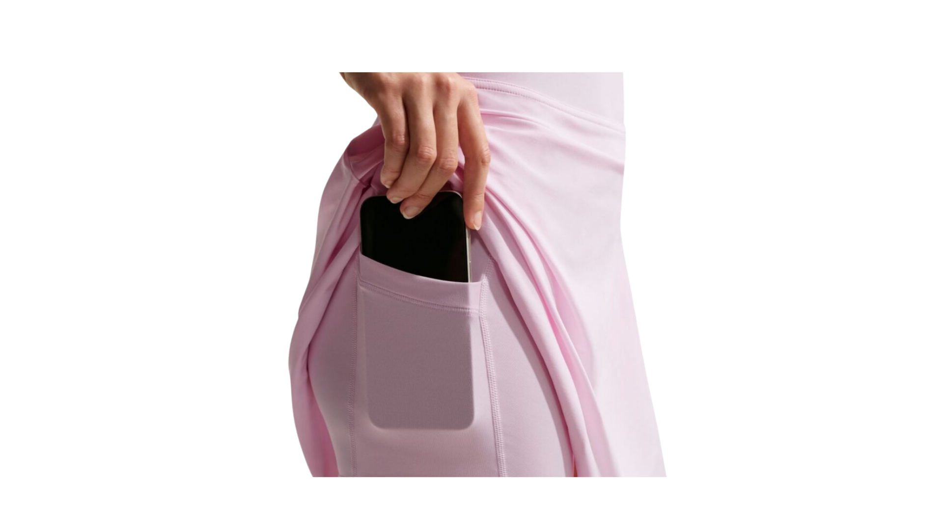 Ladies Dri-FIT Mid-Rise Flouncy Skirt (NIKET027) Pink Foam/White - Image 4