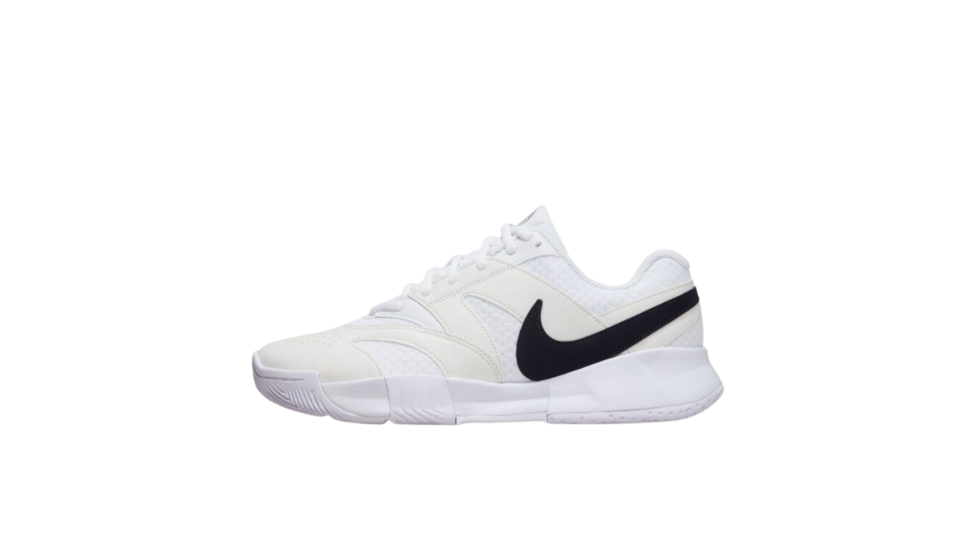 Womens Nike Court Lite 4 Tennis (NIKET015) White/ Black - Image 4