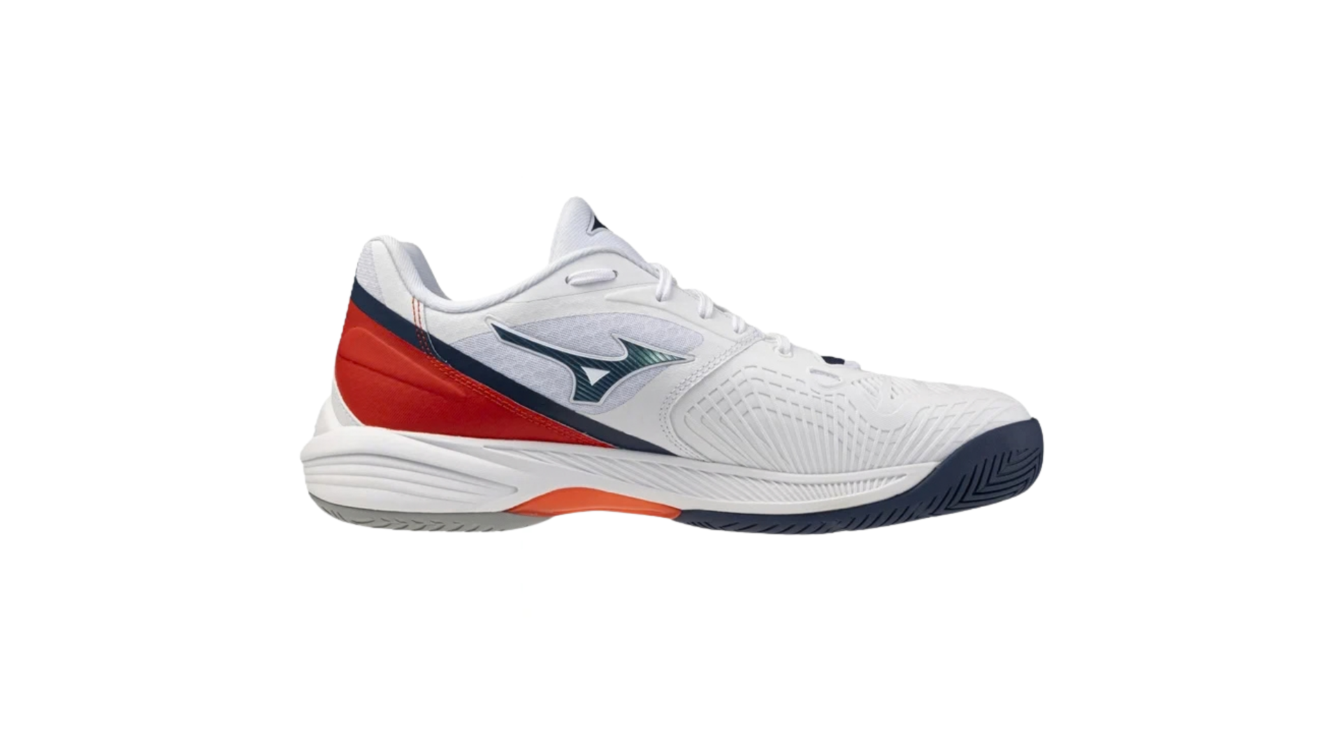 Mizuno Neo Ace AC Tennis Shoe Unisex - White (61GA266002) - Image 5